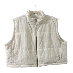 THREAD & SUPPLY Ivory Puffer Vest – Size 3X